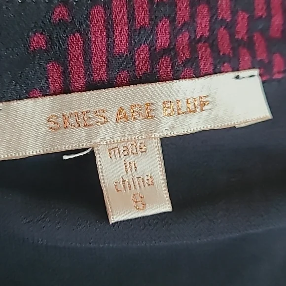 Skies Are Blue Chevron POCKETS Tunic S - Picture 6 of 7